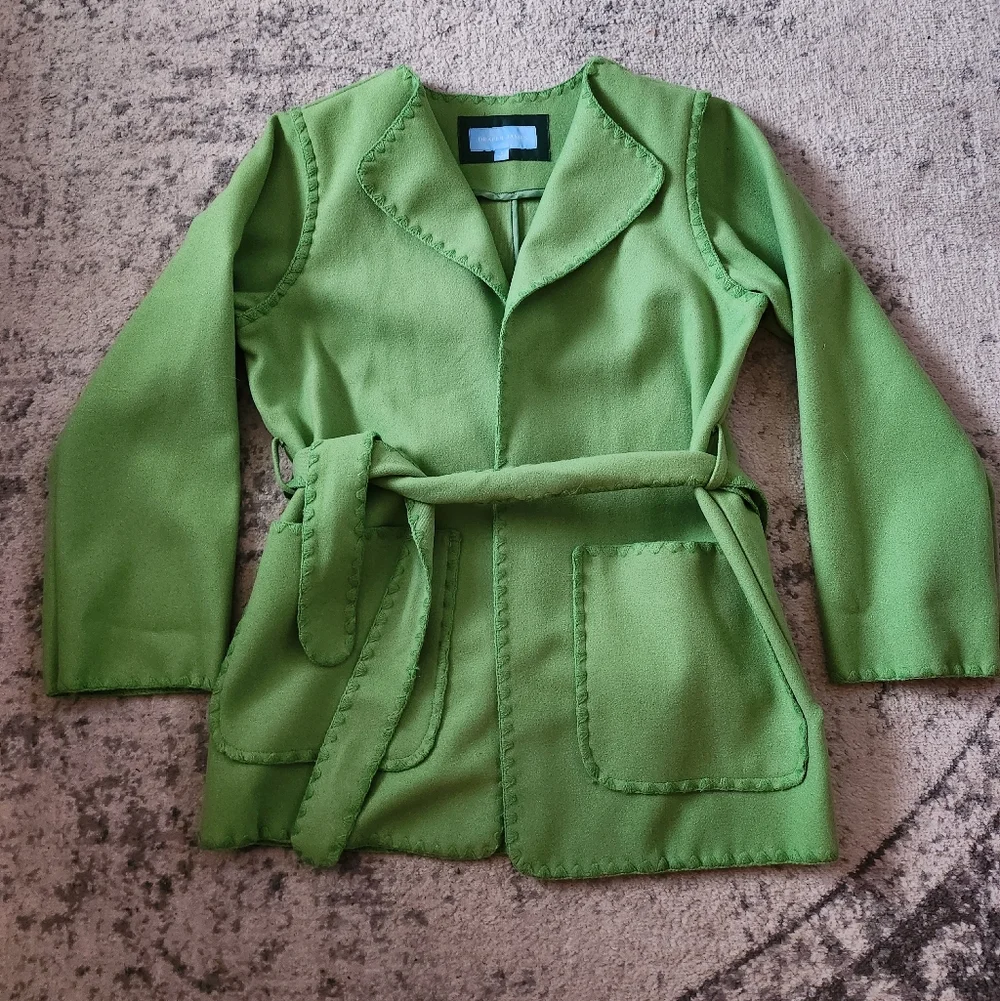 NWOT Draper James Blanket Stitch Wrap Jacket - Picture 2 of 9